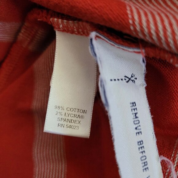 Banana Republic Sweater Mens Large Red Striped Long Sleeve Pullover Cotton Blend - Picture 7 of 8